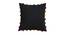 Hanna Black Modern 18x18 Inches Cotton Cushion Cover (Black, 46 x 46 cm  (18" X 18") Cushion Size) by Urban Ladder - Front View Design 1 - 483026