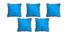 Johanna Blue Modern 24x24Inches Cotton Cushion Cover - Set of 5 (Blue, 61 x 61 cm  (24" X 24") Cushion Size) by Urban Ladder - Front View Design 1 - 483031