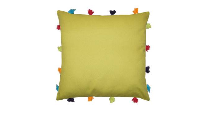 Lennon Green Modern 14x14 Inches Cotton Cushion Cover - Set of 3 (Green, 35 x 35 cm  (14" X 14") Cushion Size) by Urban Ladder - Cross View Design 1 - 483077