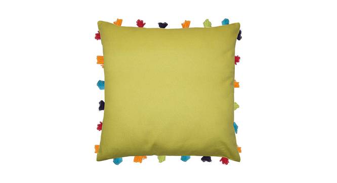 Pierce Green Modern 18x18 Inches Cotton Cushion Cover -Set of 3 (Green, 46 x 46 cm  (18" X 18") Cushion Size) by Urban Ladder - Cross View Design 1 - 483078