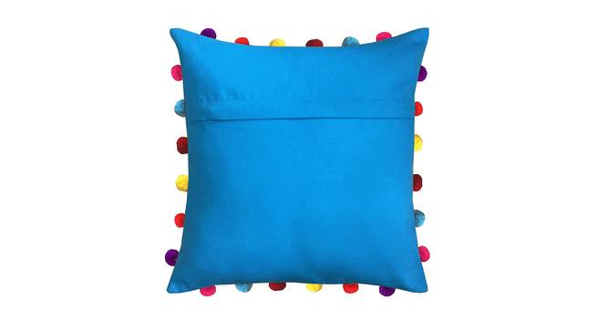 Crystal Blue Modern 18x18 Inches Cotton Cushion Cover (Blue, 46 x 46 cm  (18" X 18") Cushion Size) by Urban Ladder - Front View Design 1 - 483118
