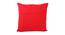 Ajax Red Abstract 16x16 Inches Cotton Cushion Cover- Set of 2 (Red, 41 x 41 cm  (16" X 16") Cushion Size) by Urban Ladder - Design 1 Side View - 483126