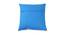 Arlo Blue Abstract 16x16 Inches Cotton Cushion Cover- Set of 2 (Blue, 41 x 41 cm  (16" X 16") Cushion Size) by Urban Ladder - Design 1 Side View - 483127
