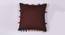 Hadley Brown Modern 20x20 Inches Cotton Cushion Cover (Brown, 51 x 51 cm  (20" X 20") Cushion Size) by Urban Ladder - Design 1 Side View - 483129