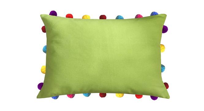 Estelle Green Modern 14x20 Inches Cotton Cushion Cover - Set of 5 (Green, 36 x 51 cm  (14" X 20") Cushion Size) by Urban Ladder - Cross View Design 1 - 483187