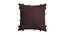 Livia Brown Modern 14x14 Inches Cotton Cushion Cover - Set of 3 (Brown, 35 x 35 cm  (14" X 14") Cushion Size) by Urban Ladder - Cross View Design 1 - 483188