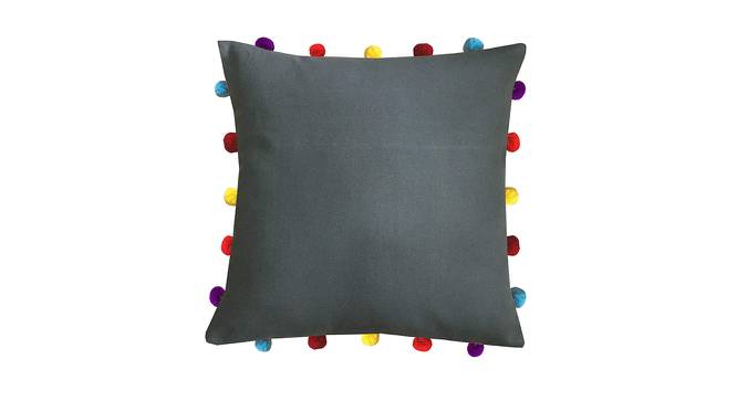 Oakleigh Grey Modern 16x16 Inches Cotton Cushion Cover -Set of 5 (Grey, 41 x 41 cm  (16" X 16") Cushion Size) by Urban Ladder - Cross View Design 1 - 483190