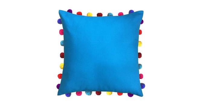 Jemma Blue Modern 20x20 Inches Cotton Cushion Cover -Set of 3 (Blue, 51 x 51 cm  (20" X 20") Cushion Size) by Urban Ladder - Cross View Design 1 - 483192