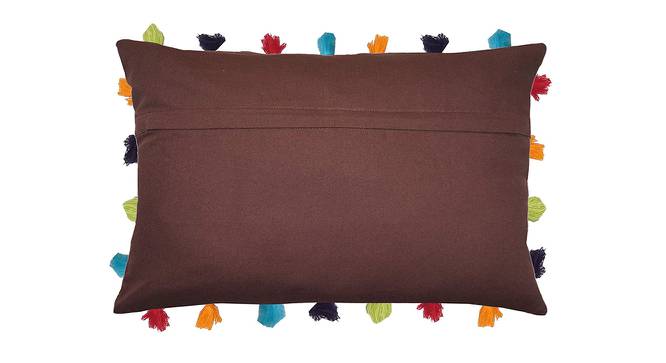 Briar Brown Modern 14x20 Inches Cotton Cushion Cover (Brown, 36 x 51 cm  (14" X 20") Cushion Size) by Urban Ladder - Front View Design 1 - 483199