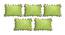 Estelle Green Modern 14x20 Inches Cotton Cushion Cover - Set of 5 (Green, 36 x 51 cm  (14" X 20") Cushion Size) by Urban Ladder - Front View Design 1 - 483215