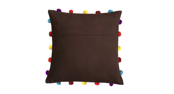 Keyla Brown Modern 16x16 Inches Cotton Cushion Cover (Brown, 41 x 41 cm  (16" X 16") Cushion Size) by Urban Ladder - Front View Design 1 - 483217