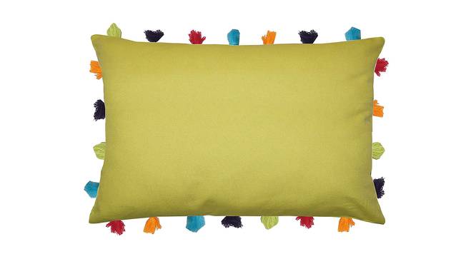 Harper Green Modern 14x20 Inches Cotton Cushion Cover - Set of 5 (Green, 36 x 51 cm  (14" X 20") Cushion Size) by Urban Ladder - Cross View Design 1 - 483269