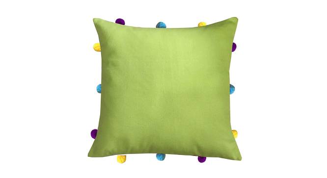 Miley Green Modern 12x12 Inches Cotton Cushion Cover - Set of 5 (Green, 30 x 30 cm  (12" X 12") Cushion Size) by Urban Ladder - Cross View Design 1 - 483277