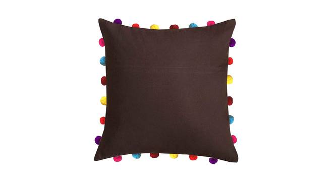 Imani Brown Modern 18x18 Inches Cotton Cushion Cover (Brown, 46 x 46 cm  (18" X 18") Cushion Size) by Urban Ladder - Cross View Design 1 - 483285
