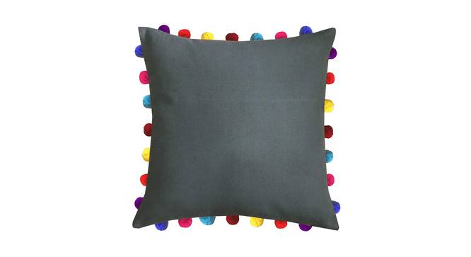 Gloria Grey Modern 20x20 Inches Cotton Cushion Cover (Grey, 51 x 51 cm  (20" X 20") Cushion Size) by Urban Ladder - Cross View Design 1 - 483288