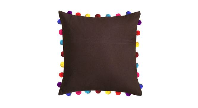 Leyla Brown Modern 20x20 Inches Cotton Cushion Cover -Set of 3 (Brown, 51 x 51 cm  (20" X 20") Cushion Size) by Urban Ladder - Cross View Design 1 - 483289