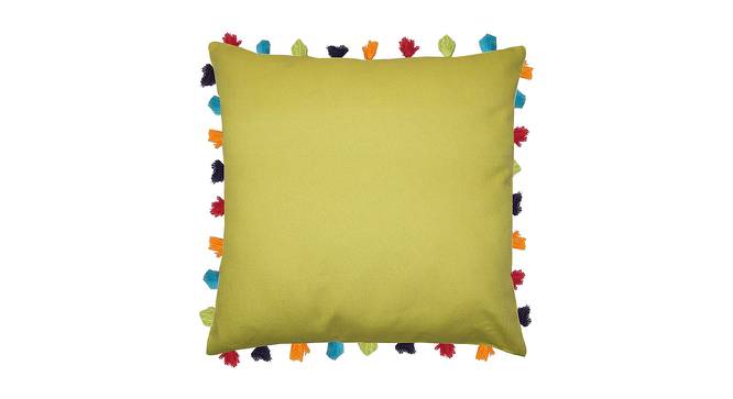 Raymond Green Modern 24x24 Inches Cotton Cushion Cover (Green, 61 x 61 cm  (24" X 24") Cushion Size) by Urban Ladder - Cross View Design 1 - 483371