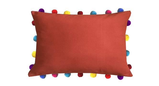 Rafael Red Modern 14x20 Inches Cotton Cushion Cover (Red, 36 x 51 cm  (14" X 20") Cushion Size) by Urban Ladder - Cross View Design 1 - 483374
