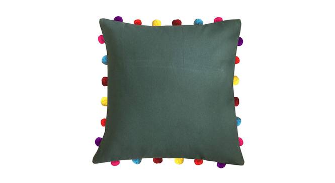Kendra Green Modern 18x18 Inches Cotton Cushion Cover -Set of 3 (Green, 46 x 46 cm  (18" X 18") Cushion Size) by Urban Ladder - Cross View Design 1 - 483380
