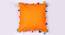 Elvis Orange Modern 12x12 Inches Cotton Cushion Cover (Orange, 30 x 30 cm  (12" X 12") Cushion Size) by Urban Ladder - Front View Design 1 - 483390