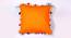 Elvis Orange Modern 12x12 Inches Cotton Cushion Cover (Orange, 30 x 30 cm  (12" X 12") Cushion Size) by Urban Ladder - Design 1 Side View - 483419