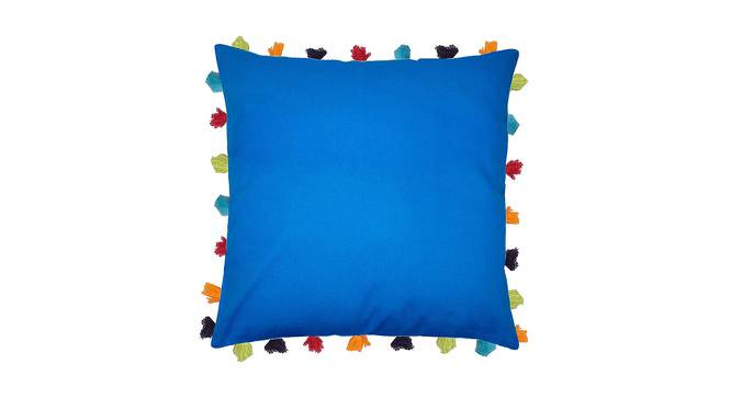 Cameron Blue Modern 20x20 Inches Cotton Cushion Cover -Set of 3 (Blue, 51 x 51 cm  (20" X 20") Cushion Size) by Urban Ladder - Cross View Design 1 - 483471