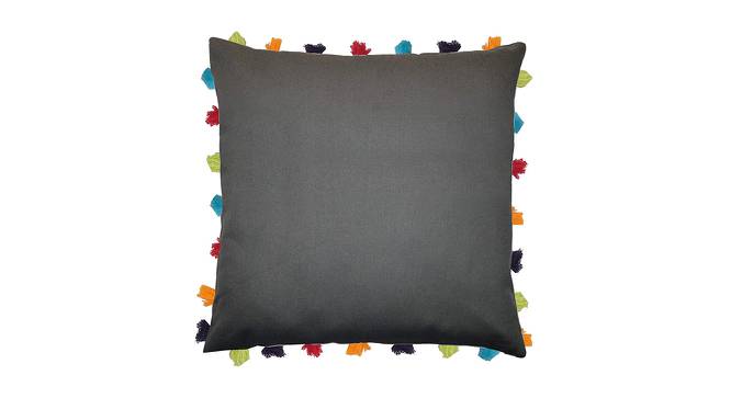 Jaime Grey Modern 20x20 Inches Cotton Cushion Cover - Set of 5 (Grey, 51 x 51 cm  (20" X 20") Cushion Size) by Urban Ladder - Cross View Design 1 - 483473