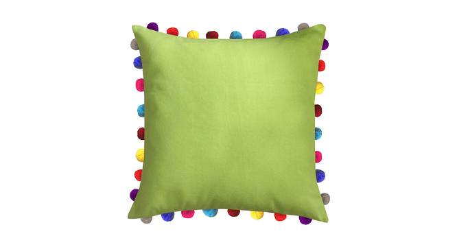 Angie Green Modern 24x24Inches Cotton Cushion Cover - Set of 5 (Green, 61 x 61 cm  (24" X 24") Cushion Size) by Urban Ladder - Cross View Design 1 - 483482