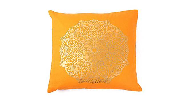 Sebastian Orange Abstract 16x16 Inches Cotton Cushion Cover- Set of 2 (Orange, 41 x 41 cm  (16" X 16") Cushion Size) by Urban Ladder - Front View Design 1 - 483485