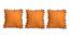 Jayleen Orange Modern 18x18 Inches Cotton Cushion Cover -Set of 3 (Orange, 46 x 46 cm  (18" X 18") Cushion Size) by Urban Ladder - Front View Design 1 - 483507