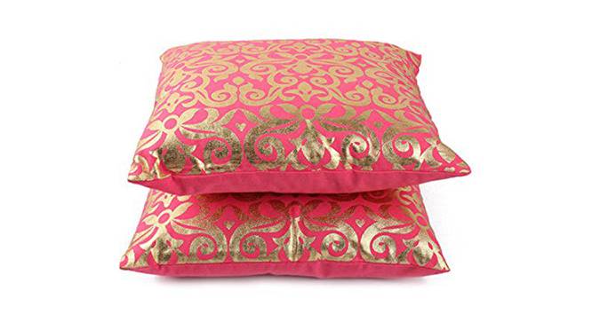 Odin Pink Abstract 16x16 Inches Cotton Cushion Cover- Set of 2 (Pink, 41 x 41 cm  (16" X 16") Cushion Size) by Urban Ladder - Cross View Design 1 - 483558
