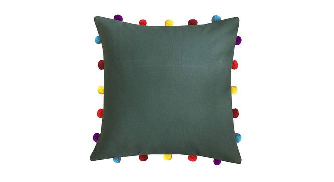Paisleigh Green Modern 16x16 Inches Cotton Cushion Cover -Set of 5 (Green, 41 x 41 cm  (16" X 16") Cushion Size) by Urban Ladder - Cross View Design 1 - 483681