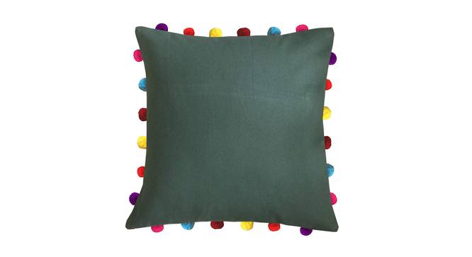 Oaklyn Green Modern 18x18 Inches Cotton Cushion Cover -Set of 5 (Green, 46 x 46 cm  (18" X 18") Cushion Size) by Urban Ladder - Cross View Design 1 - 483684
