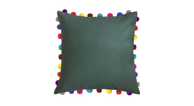 Opal Green Modern 24x24Inches Cotton Cushion Cover - Set of 5 (Green, 61 x 61 cm  (24" X 24") Cushion Size) by Urban Ladder - Cross View Design 1 - 483688