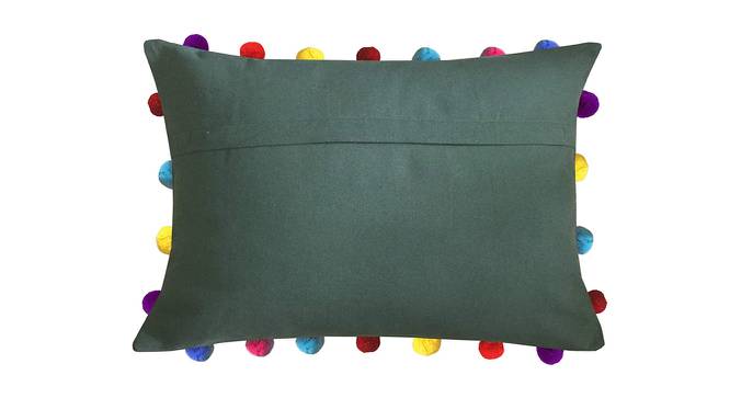 Kori Green Modern 14x20 Inches Cotton Cushion Cover (Green, 36 x 51 cm  (14" X 20") Cushion Size) by Urban Ladder - Front View Design 1 - 483710