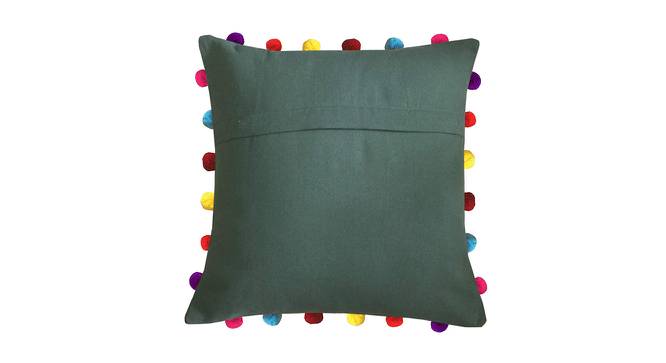 Charley Green Modern 18x18 Inches Cotton Cushion Cover (Green, 46 x 46 cm  (18" X 18") Cushion Size) by Urban Ladder - Front View Design 1 - 483714