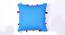 Stanford Blue Modern 24x24 Inches Cotton Cushion Cover (Blue, 61 x 61 cm  (24" X 24") Cushion Size) by Urban Ladder - Front View Design 1 - 483793