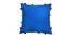 Keilani Blue Modern 14x14 Inches Cotton Cushion Cover (Blue, 35 x 35 cm  (14" X 14") Cushion Size) by Urban Ladder - Cross View Design 1 - 483875