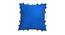Zaria Blue Modern 16x16 Inches Cotton Cushion Cover -Set of 5 (Blue, 41 x 41 cm  (16" X 16") Cushion Size) by Urban Ladder - Cross View Design 1 - 483879
