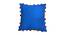 Macie Blue Modern 18x18 Inches Cotton Cushion Cover (Blue, 46 x 46 cm  (18" X 18") Cushion Size) by Urban Ladder - Cross View Design 1 - 483880
