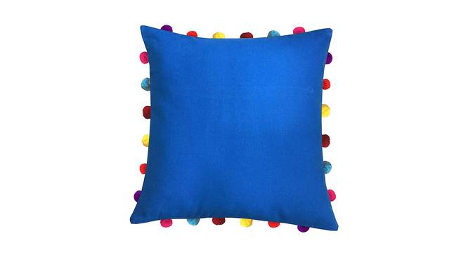 Briar Blue Modern 18x18 Inches Cotton Cushion Cover -Set of 5 (Blue, 46 x 46 cm  (18" X 18") Cushion Size) by Urban Ladder - Cross View Design 1 - 483882