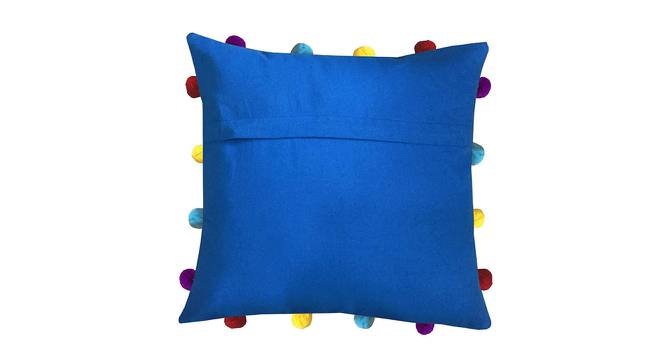 Keilani Blue Modern 14x14 Inches Cotton Cushion Cover (Blue, 35 x 35 cm  (14" X 14") Cushion Size) by Urban Ladder - Front View Design 1 - 483907
