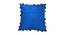 Macie Blue Modern 18x18 Inches Cotton Cushion Cover (Blue, 46 x 46 cm  (18" X 18") Cushion Size) by Urban Ladder - Front View Design 1 - 483911