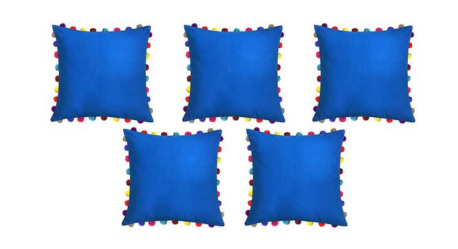 Anya Multi Color Modern 24x24Inches Cotton Cushion Cover - Set of 5 (61 x 61 cm  (24" X 24") Cushion Size, Multicolor) by Urban Ladder - Front View Design 1 - 483916