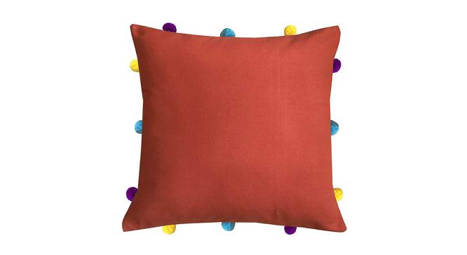 Chanel Red Modern 12x12 Inches Cotton Cushion Cover (Red, 30 x 30 cm  (12" X 12") Cushion Size) by Urban Ladder - Cross View Design 1 - 483968