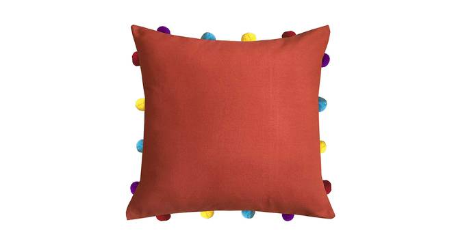Hunter Red Modern 14x14 Inches Cotton Cushion Cover - Set of 5 (Red, 35 x 35 cm  (14" X 14") Cushion Size) by Urban Ladder - Cross View Design 1 - 483977