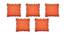Giuliana Red Modern 24x24Inches Cotton Cushion Cover - Set of 5 (Red, 61 x 61 cm  (24" X 24") Cushion Size) by Urban Ladder - Front View Design 1 - 484000