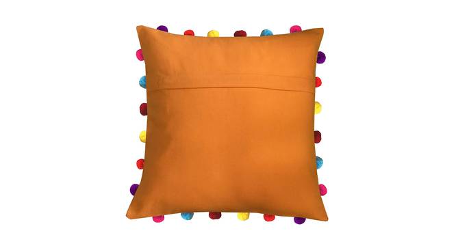 Aisha Orange Modern 18x18 Inches Cotton Cushion Cover (Orange, 46 x 46 cm  (18" X 18") Cushion Size) by Urban Ladder - Front View Design 1 - 484015