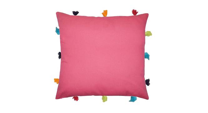 Dashiell  Pink Modern 12x12 Inches Cotton Cushion Cover (Pink, 30 x 30 cm  (12" X 12") Cushion Size) by Urban Ladder - Cross View Design 1 - 484053