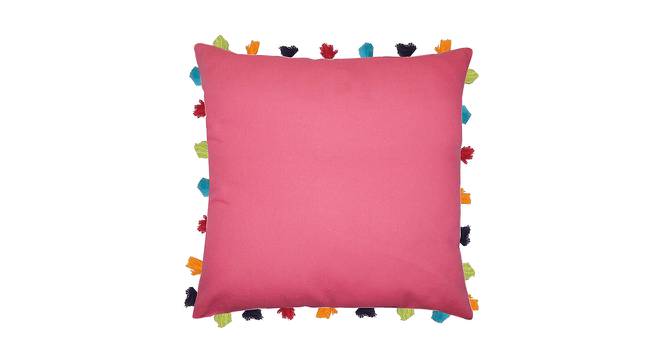 Leighton Pink Modern 20x20 Inches Cotton Cushion Cover (Pink, 51 x 51 cm  (20" X 20") Cushion Size) by Urban Ladder - Cross View Design 1 - 484064
